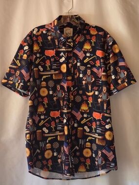 RSVLTS City of Pawnee Ron Swanson Shirt Parks & Rec Shirt Of Greatness Size L